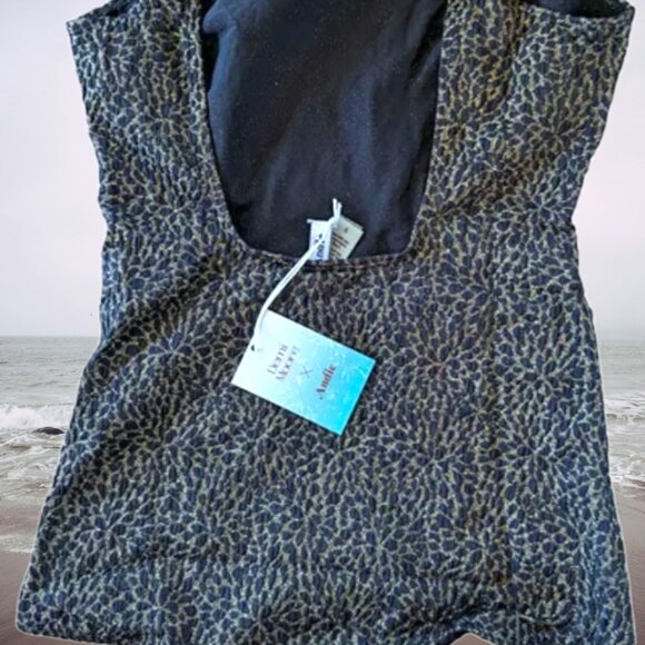 Demi Moore X Andie Swim The Marseilles One Piece Black Lurex Jacquard Size Small - Picture 4 of 12